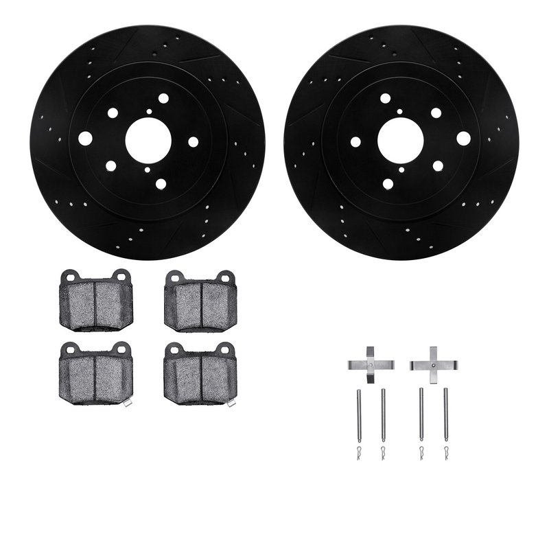 Dynamite Friction 8512-13027 Disc Brake Kit - Rear