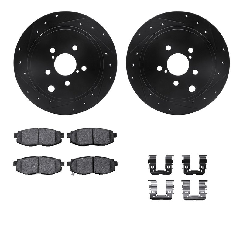 Dynamite Friction 8512-13030 Disc Brake Kit - Rear