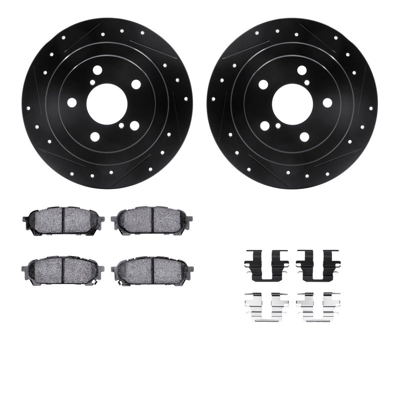 Dynamite Friction 8512-13036 Disc Brake Kit - Rear