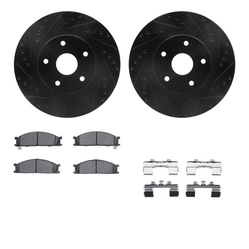 Dynamite Friction 8512-13052 Disc Brake Kit - Front