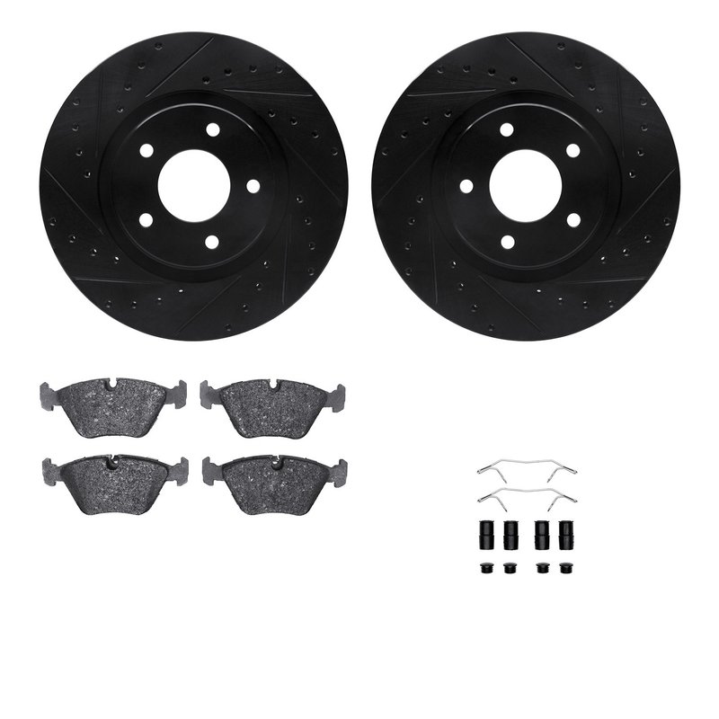 Dynamic Friction 8512-20007 Disc Brake Kit - Front