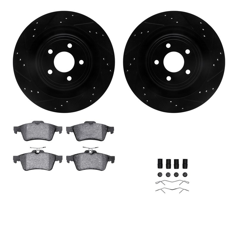 Dynamite Friction 8512-20012 Disc Brake Kit - Rear