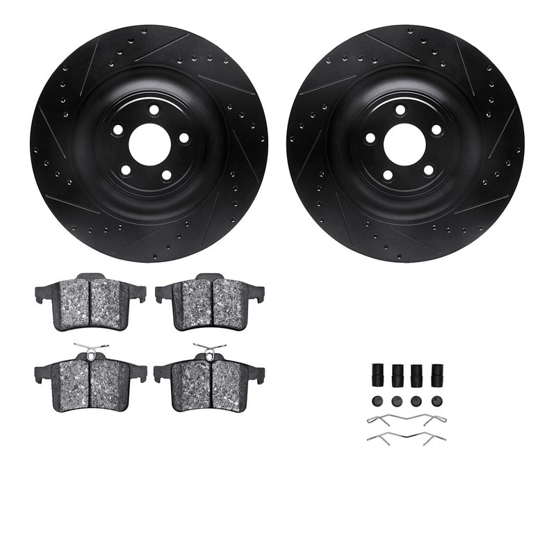 Dynamite Friction 8512-20019 Disc Brake Kit - Rear