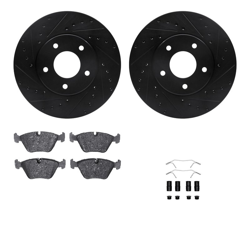 Dynamite Friction 8512-20062 Disc Brake Kit - Front