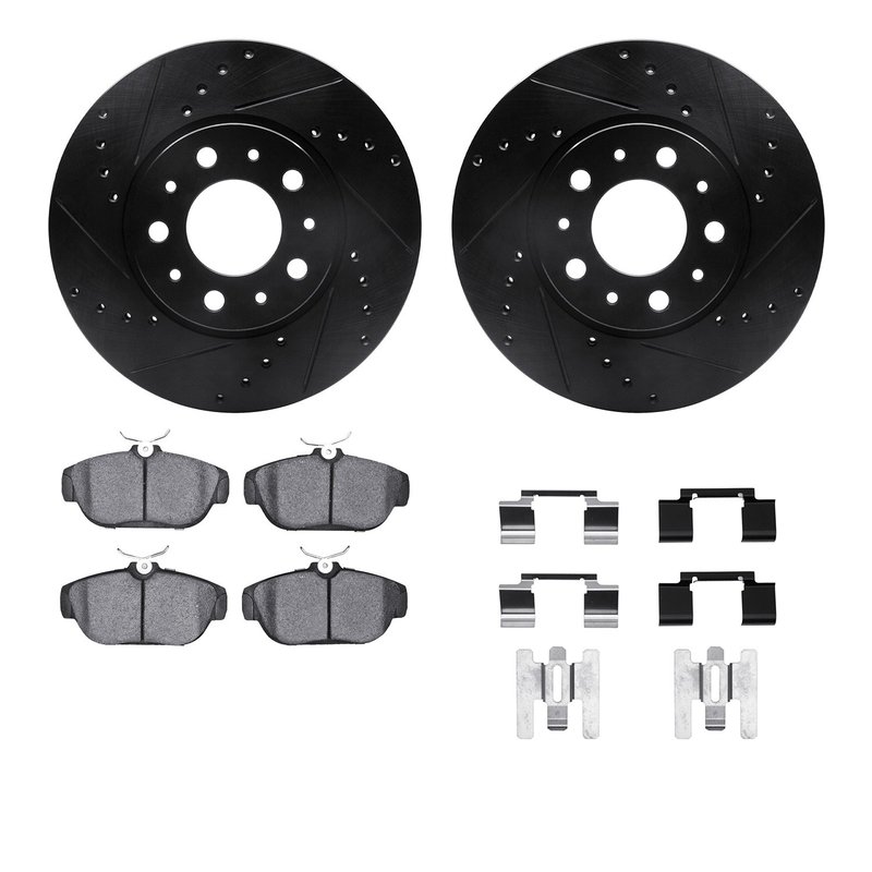Dynamic Friction 8512-27018 Disc Brake Kit - Front