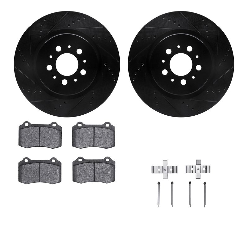 Dynamite Friction 8512-27035 Disc Brake Kit - Rear