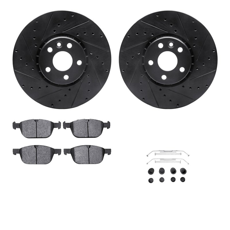 Dynamic Friction 8512-27070 Disc Brake Kit - Front