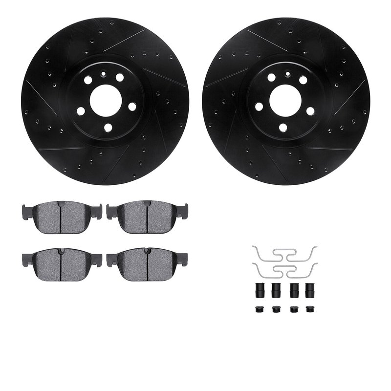Dynamite Friction 8512-27287 Disc Brake Kit - Front