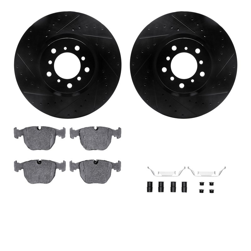 Dynamite Friction 8512-31058 Disc Brake Kit - Front