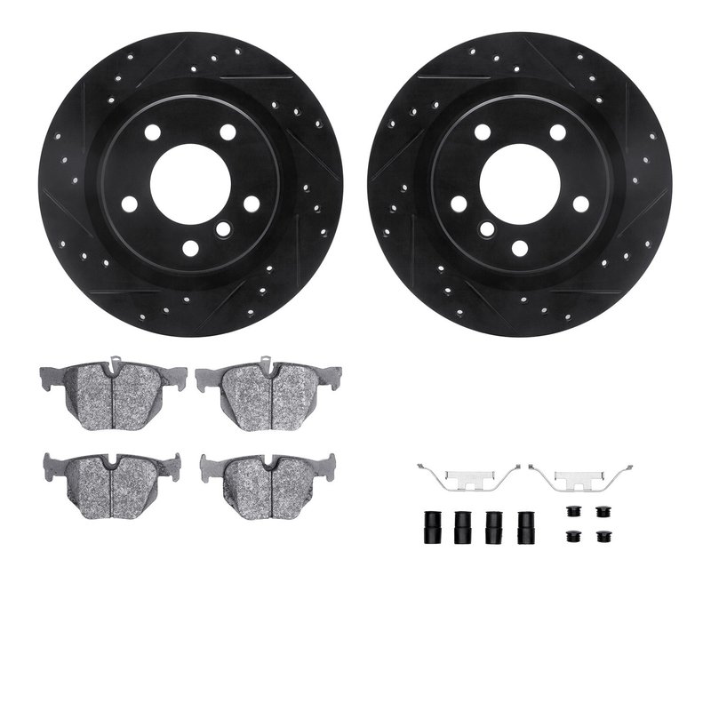 Dynamite Friction 8512-31087 Disc Brake Kit - Rear