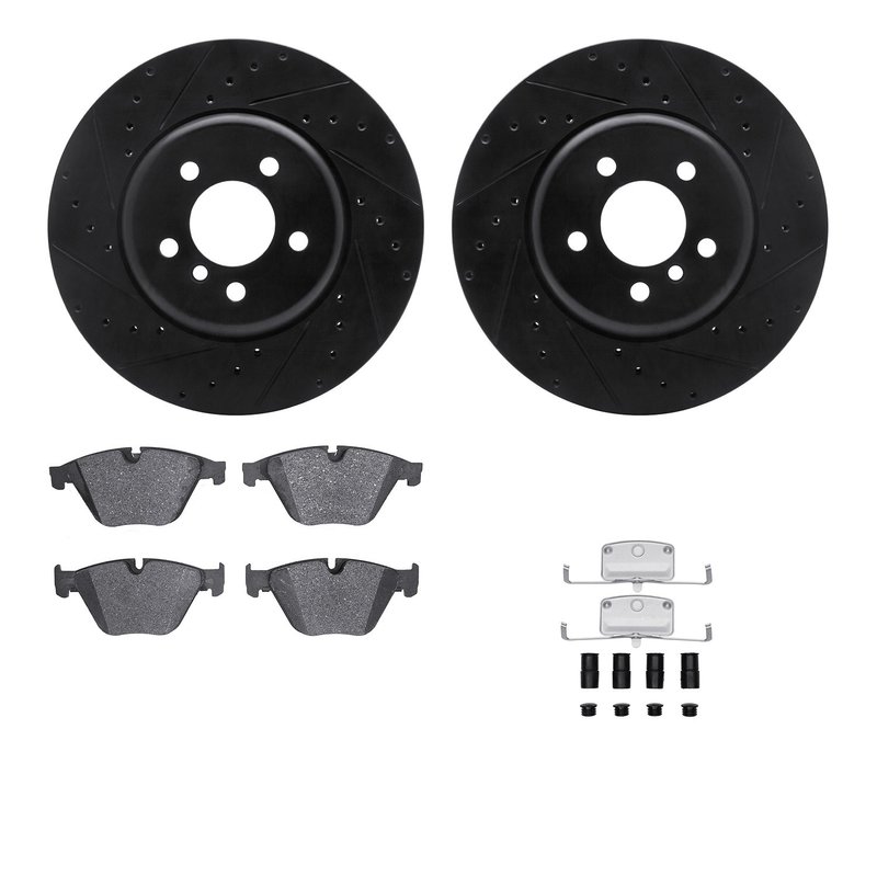 Dynamite Friction 8512-31108 Disc Brake Kit - Front