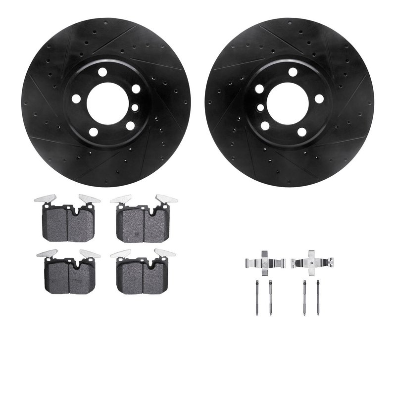 Dynamite Friction 8512-31125 Disc Brake Kit - Front