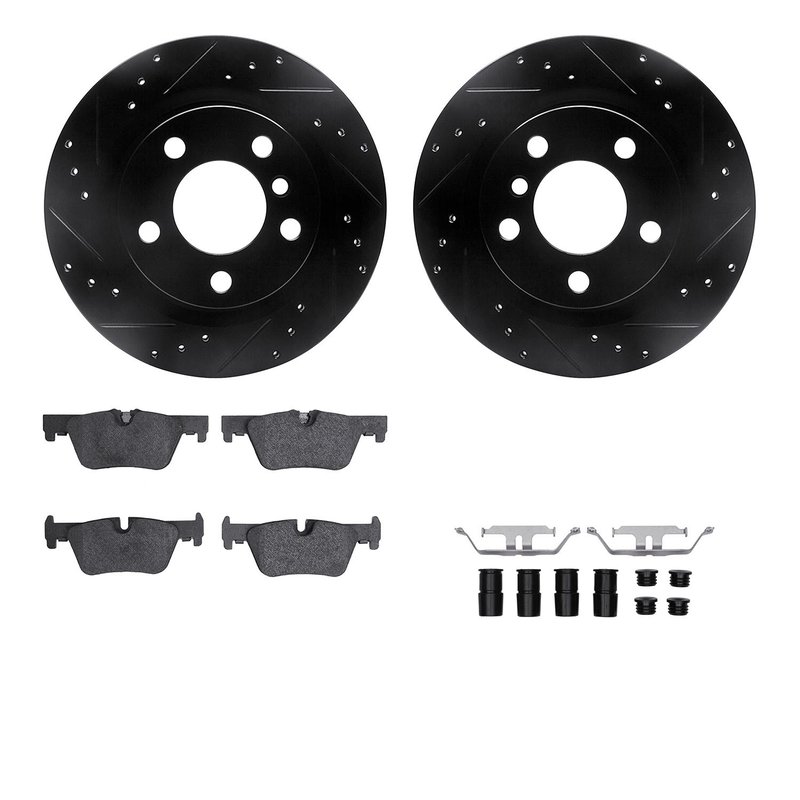 Dynamite Friction 8512-31128 Disc Brake Kit - Rear