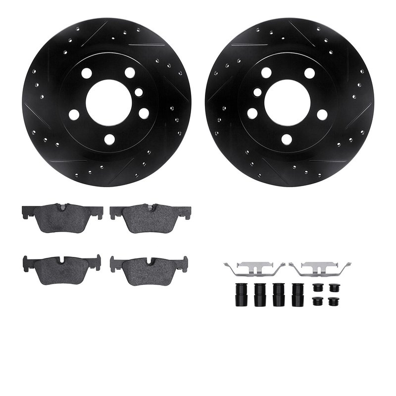 Dynamite Friction 8512-31129 Disc Brake Kit - Rear
