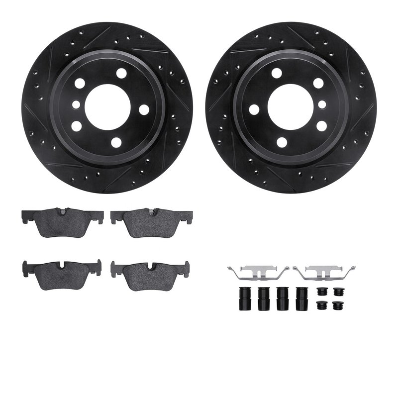 Dynamite Friction 8512-31132 Disc Brake Kit - Rear