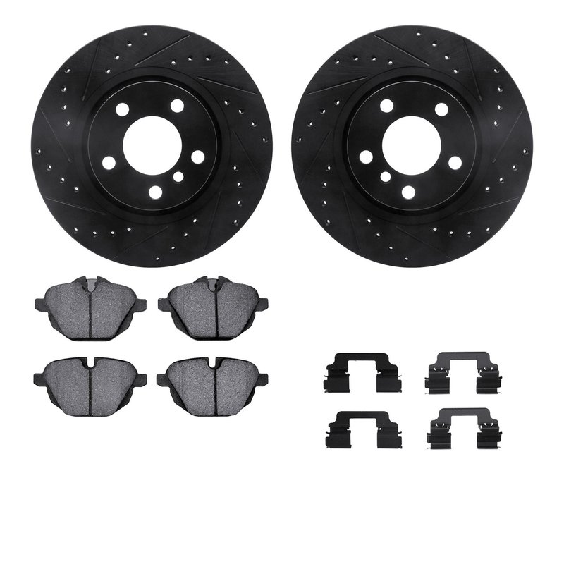 Dynamite Friction 8512-31154 Disc Brake Kit - Rear