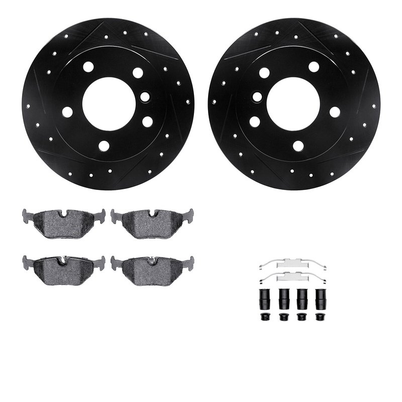 Dynamite Friction 8512-31304 Disc Brake Kit - Rear