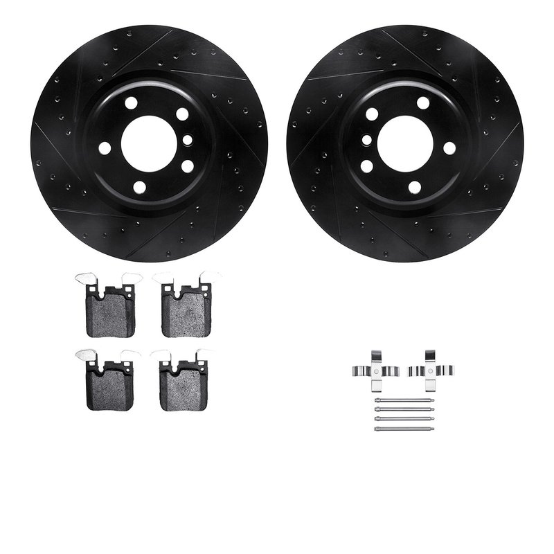 Dynamite Friction 8512-31587 Disc Brake Kit - Rear