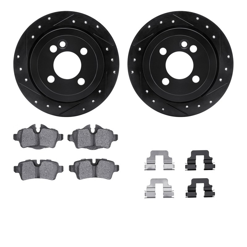 Dynamite Friction 8512-32004 Disc Brake Kit - Rear