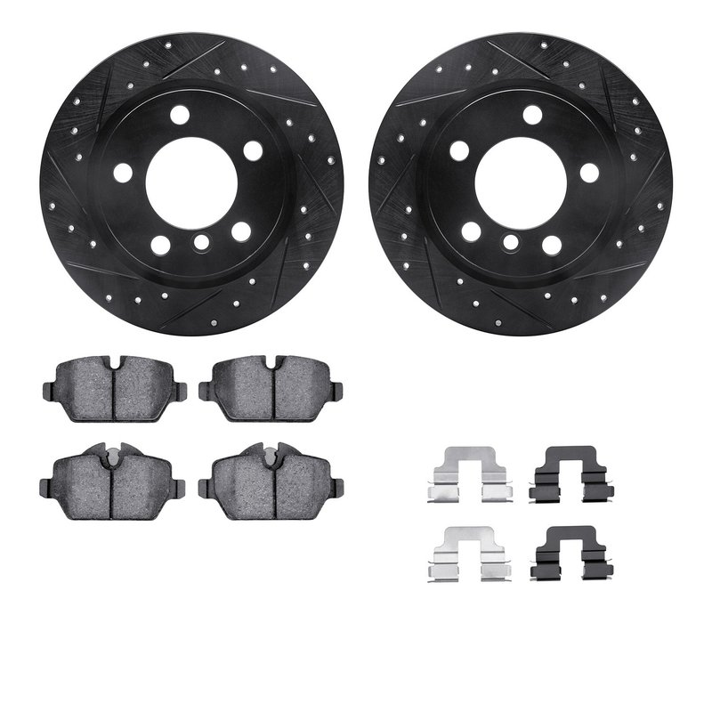 Dynamite Friction 8512-32012 Disc Brake Kit - Rear