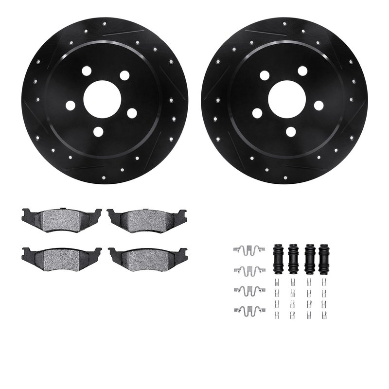 Dynamite Friction 8512-39003 Disc Brake Kit - Rear