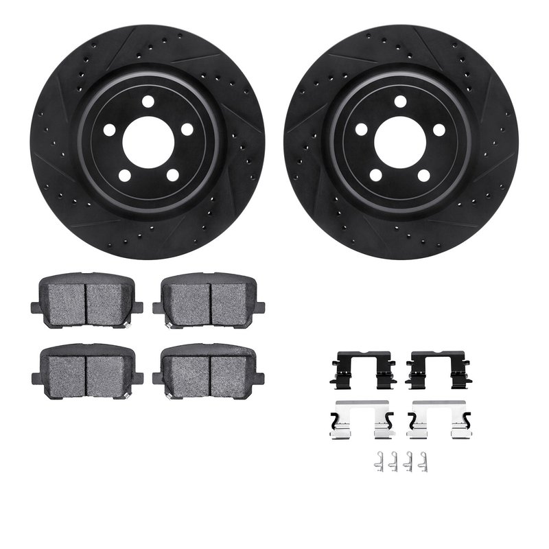 Dynamic Friction 8512-39014 Disc Brake Kit - Rear