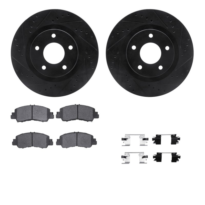 Dynamite Friction 8512-39015 Disc Brake Kit - Front
