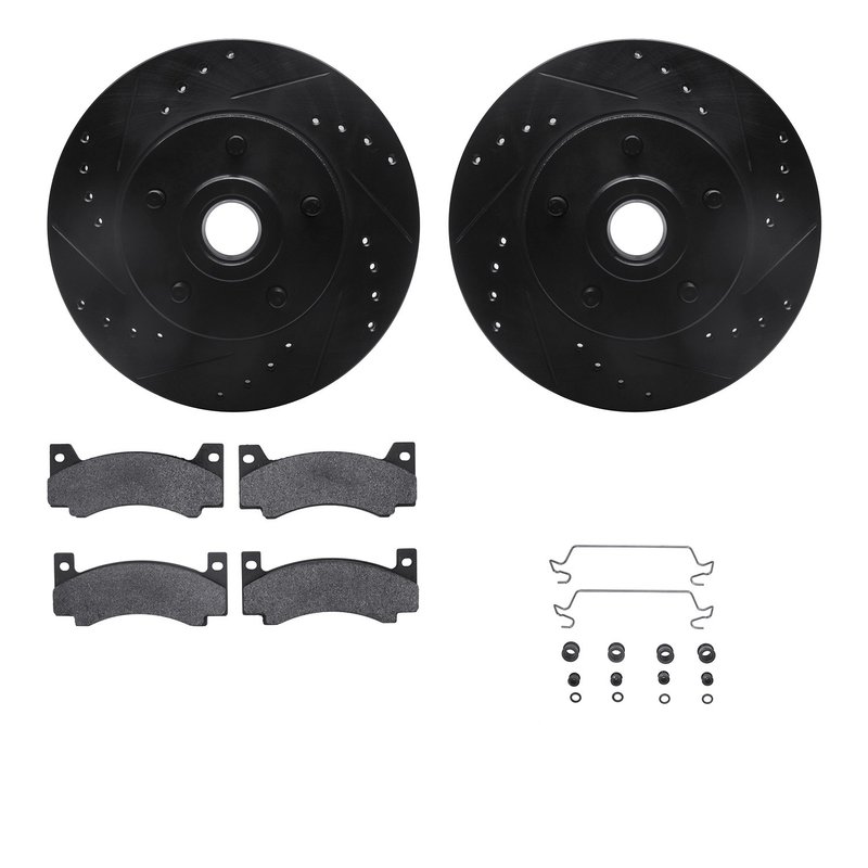 Dynamite Friction 8512-39038 Disc Brake Kit - Front