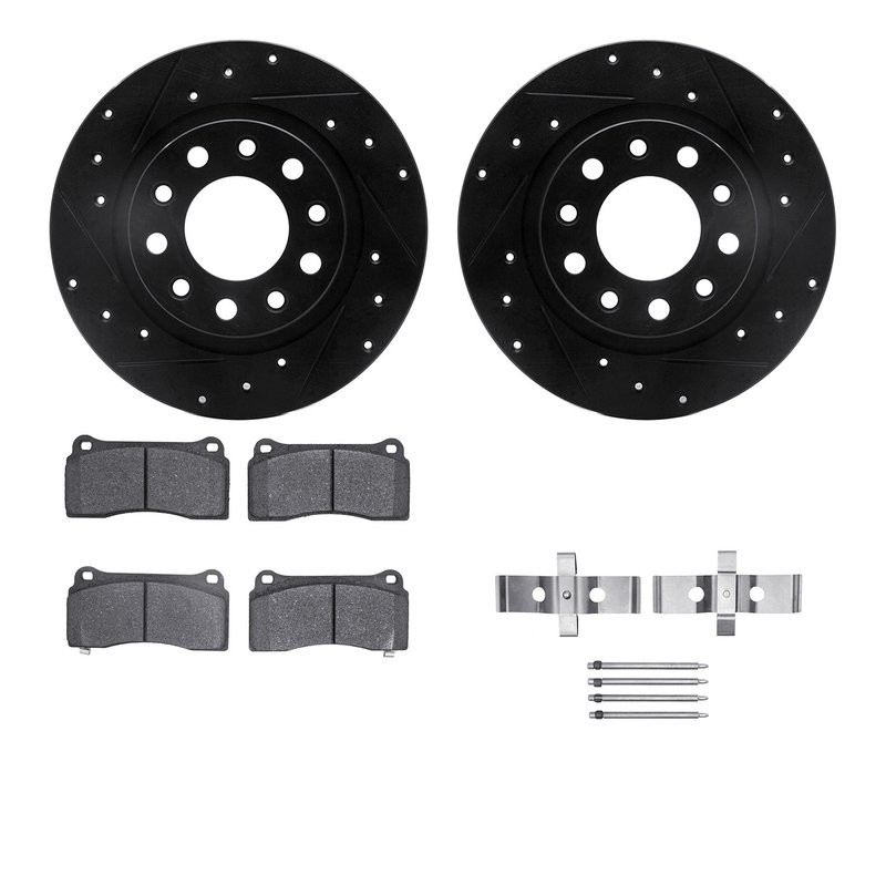 Dynamite Friction 8512-40026 Disc Brake Kit - Rear