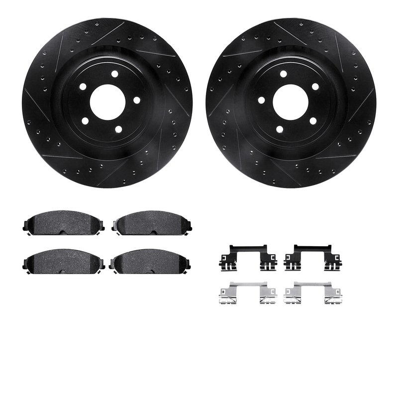 Dynamite Friction 8512-40028 Disc Brake Kit - Front