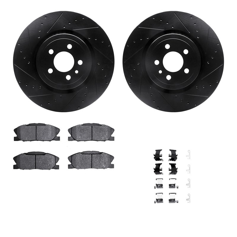 Dynamite Friction 8512-40031 Disc Brake Kit - Front
