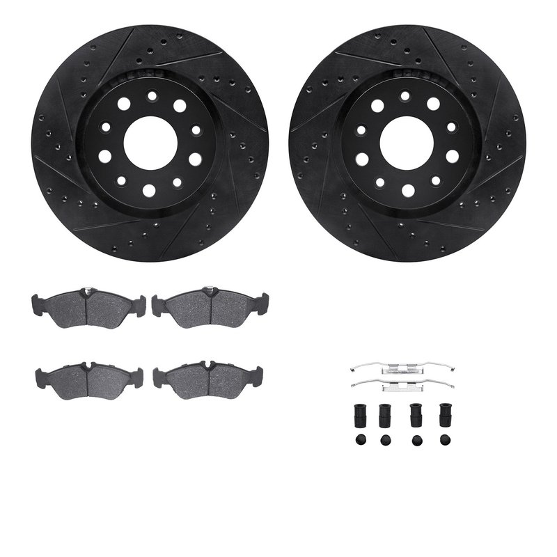 Dynamite Friction 8512-40035 Disc Brake Kit - Rear