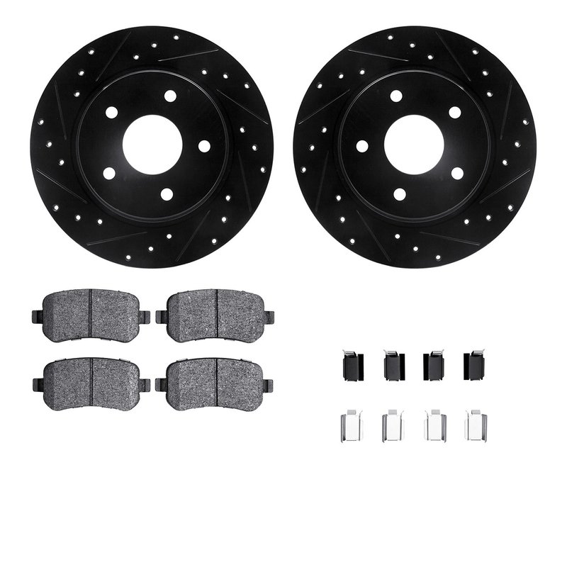 Dynamite Friction 8512-40042 Disc Brake Kit - Rear