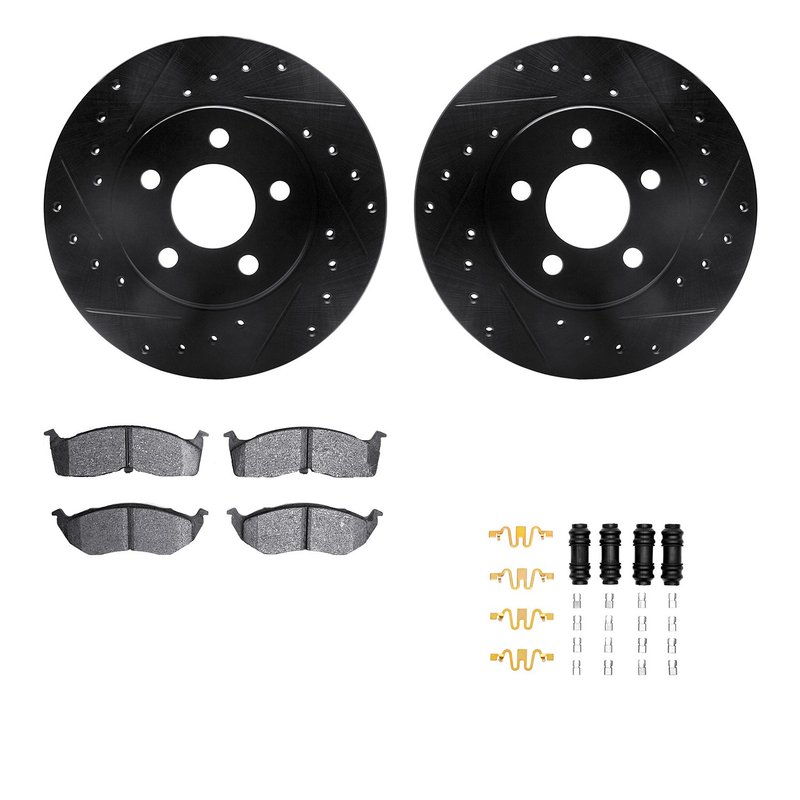 Dynamite Friction 8512-40127 Disc Brake Kit - Front