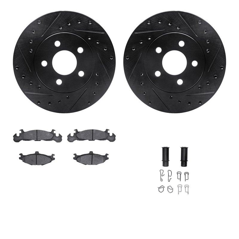 Dynamite Friction 8512-40140 Disc Brake Kit - Front