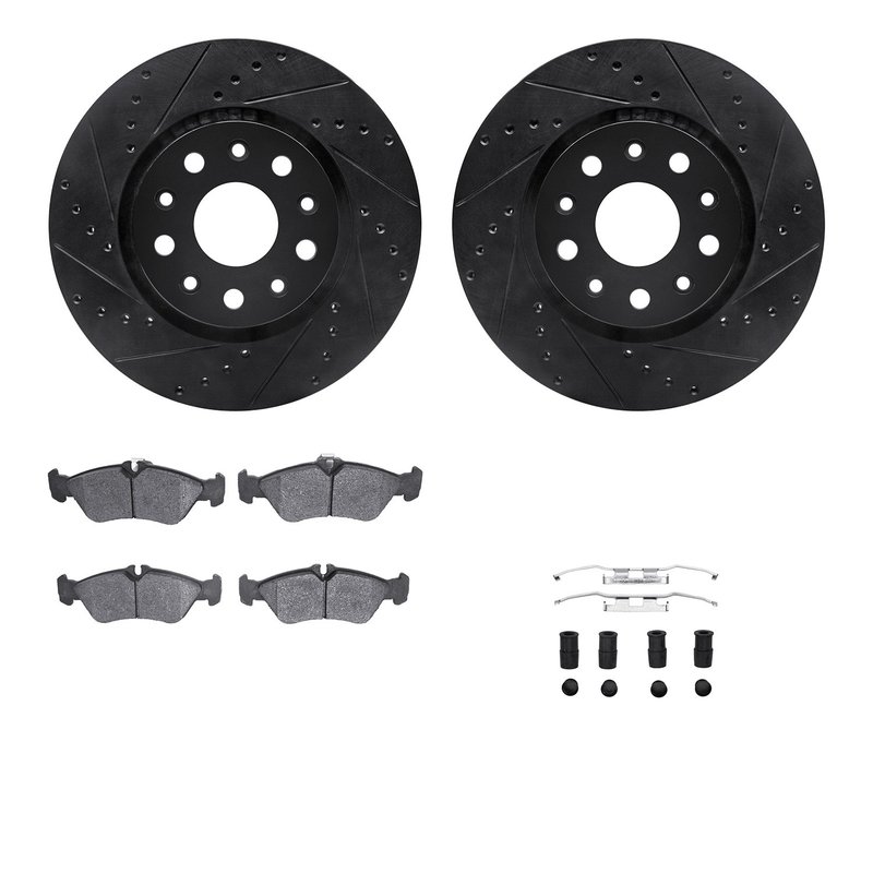 Dynamite Friction 8512-40237 Disc Brake Kit - Rear