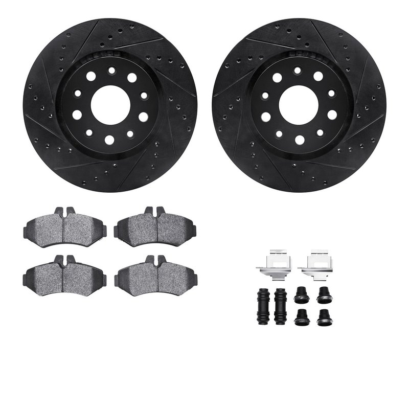 Dynamite Friction 8512-40238 Disc Brake Kit - Rear