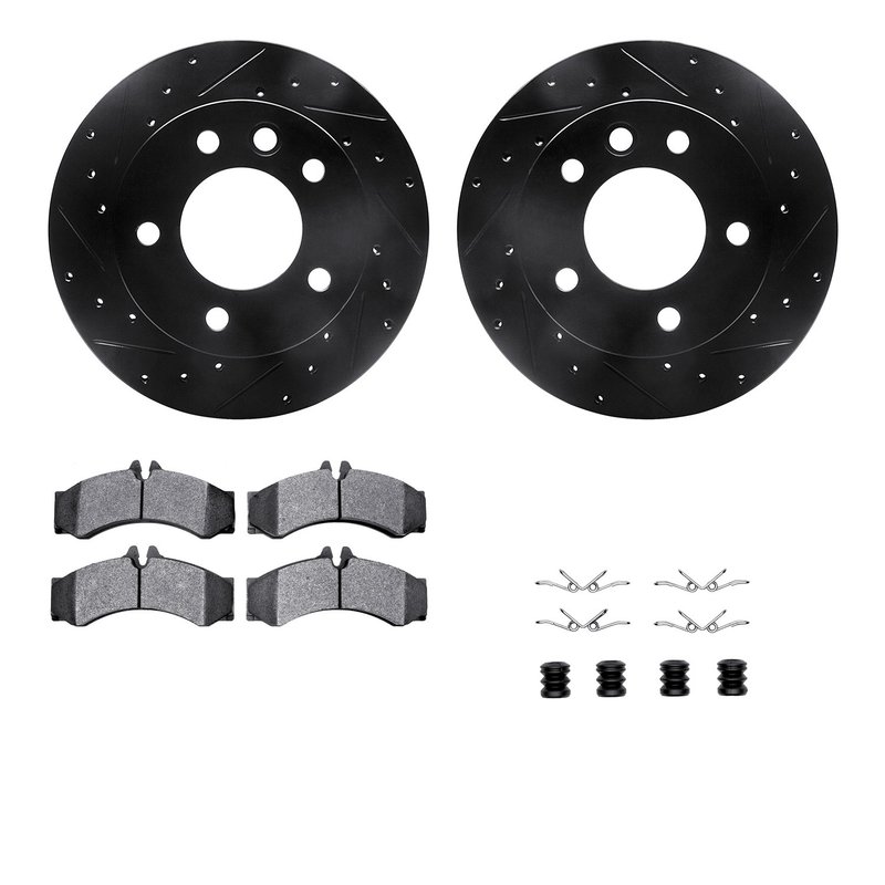 Dynamite Friction 8512-40258 Disc Brake Kit - Front