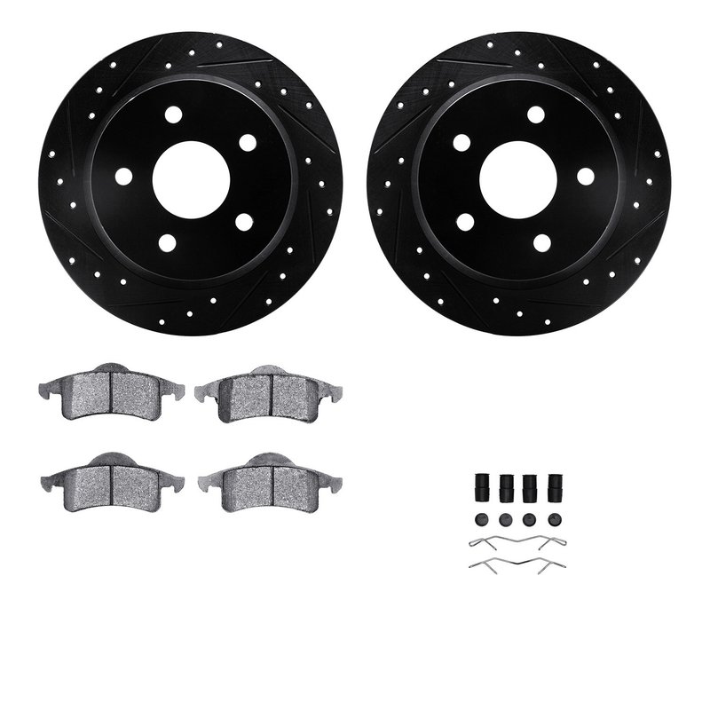 Dynamite Friction 8512-42020 Disc Brake Kit - Rear