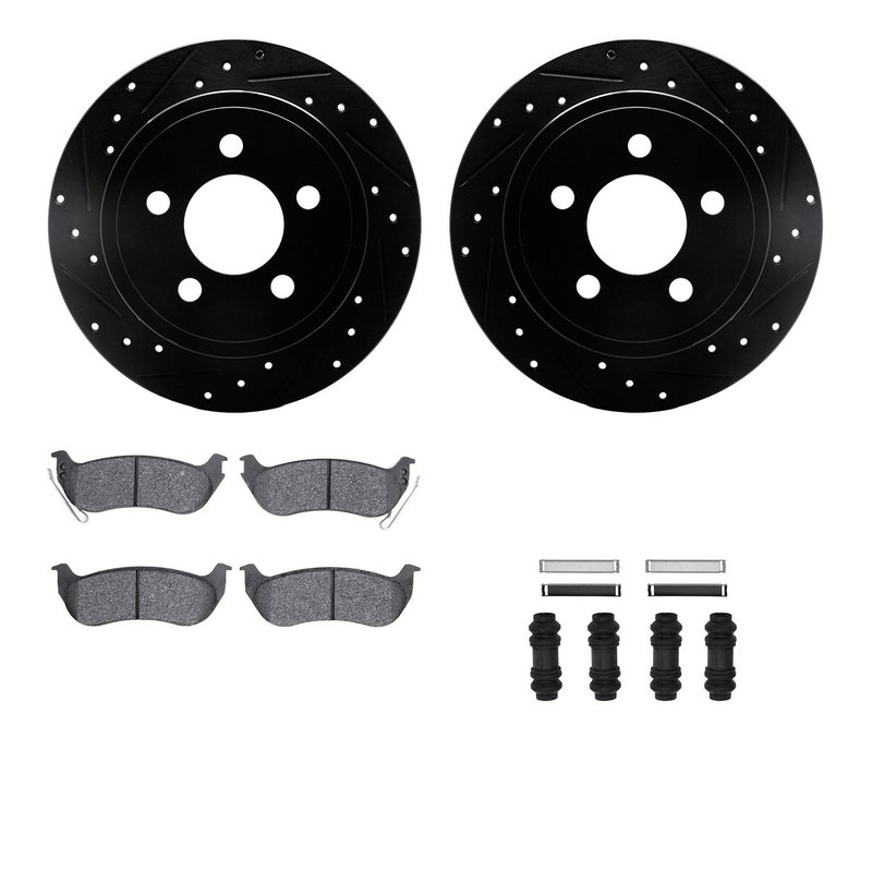 Dynamite Friction 8512-42023 Disc Brake Kit - Rear