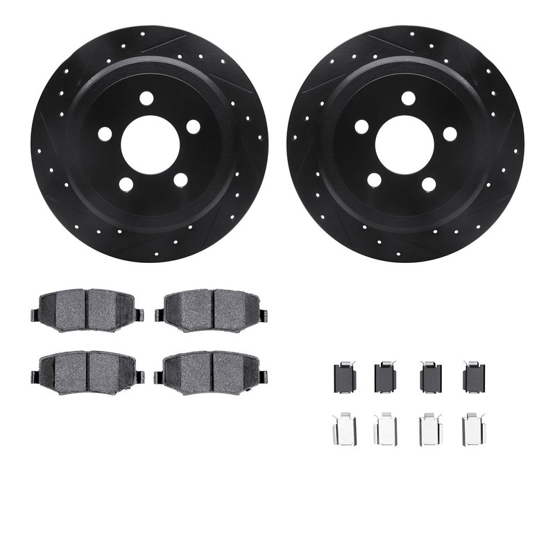 Dynamite Friction 8512-42034 Disc Brake Kit - Rear
