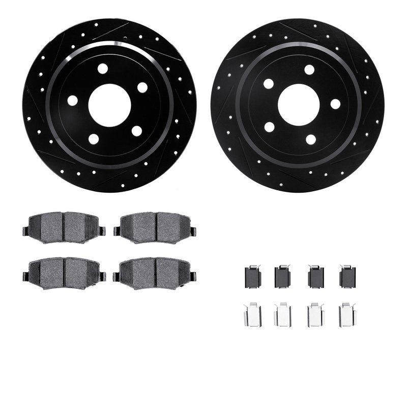 Dynamite Friction 8512-42035 Disc Brake Kit - Rear