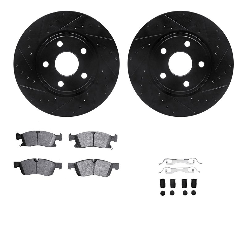 Dynamite Friction 8512-42050 Disc Brake Kit - Front