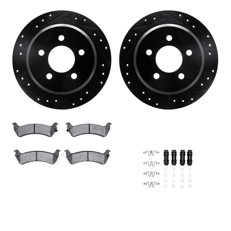 Dynamite Friction 8512-42059 Disc Brake Kit - Rear