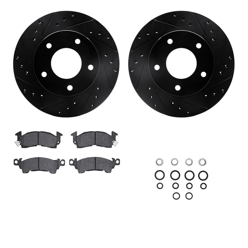 Dynamite Friction 8512-45044 Disc Brake Kit - Rear