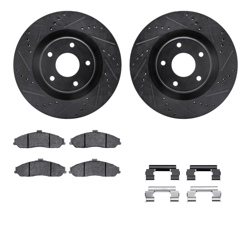 Dynamite Friction 8512-46146 Disc Brake Kit - Front