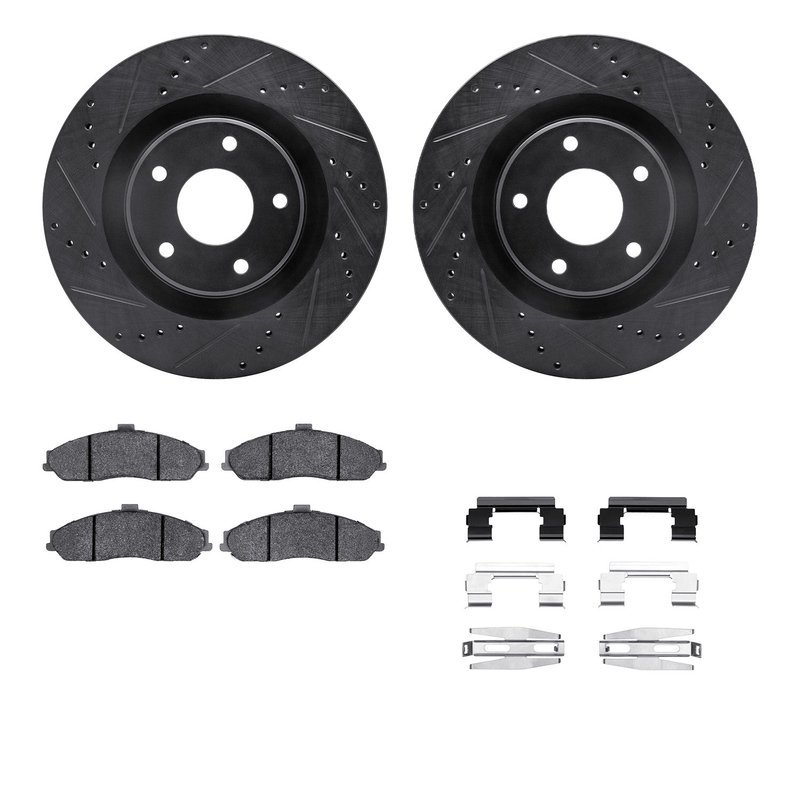 Dynamite Friction 8512-46147 Disc Brake Kit - Front