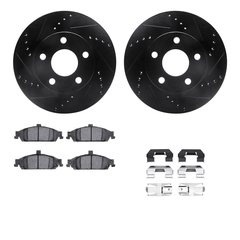 Dynamic Friction 8512-47011 Disc Brake Kit - Front