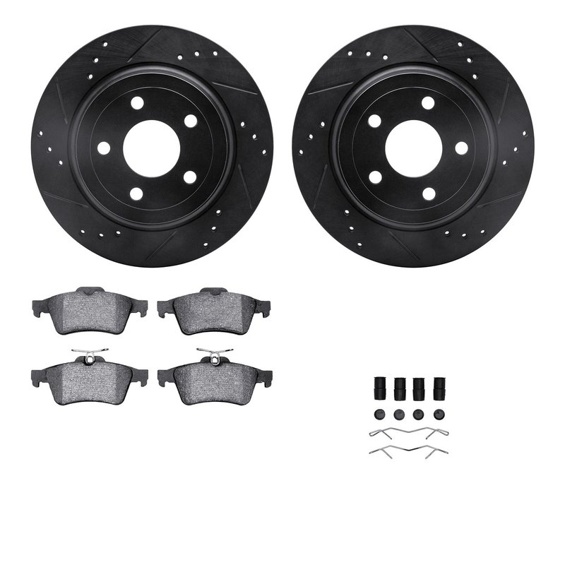 Dynamite Friction 8512-47020 Disc Brake Kit - Rear