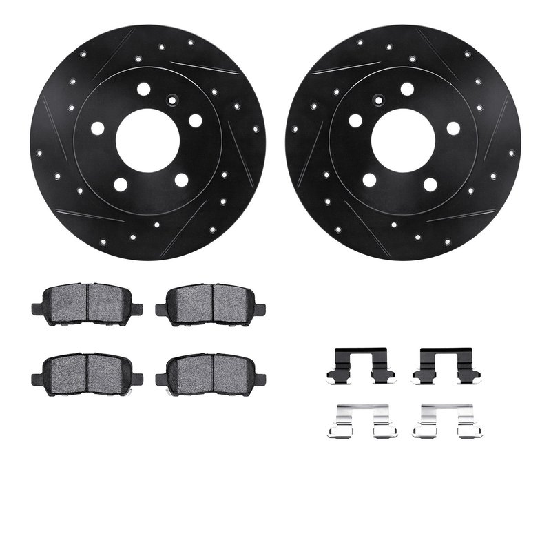 Dynamite Friction 8512-47023 Disc Brake Kit - Rear